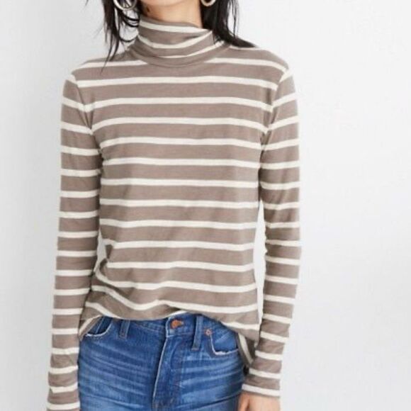 Madewell whisper cotton turtle neck tee shirt XS - Picture 1 of 7